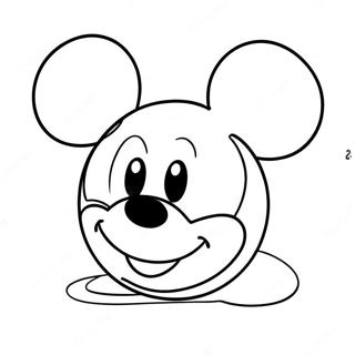 Mickey Ears Coloring Pages