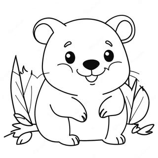 Wombat Coloring Pages