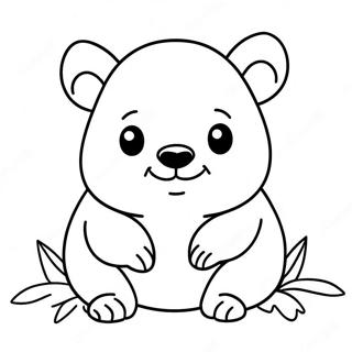 Cute Wombat Coloring Page 55942-45060