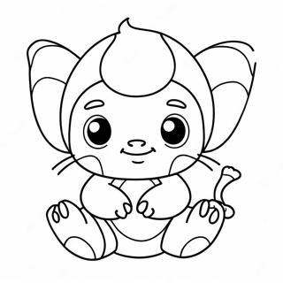 Cute Muto Character Coloring Page 55963-45083