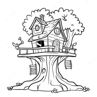 Magic Treehouse Adventure Coloring Page 56002-45111