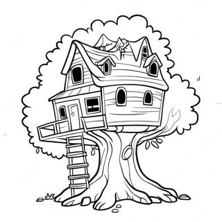 Magic Treehouse Adventure Coloring Page 56002-45112