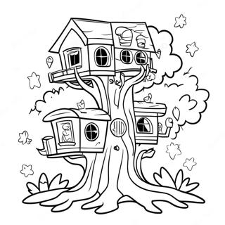 Magic Treehouse Friends Coloring Page 56003-45113