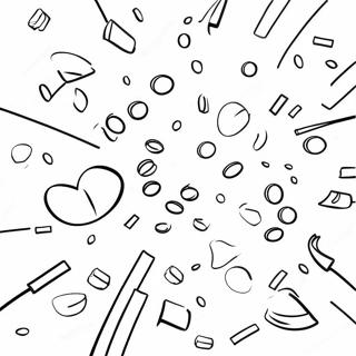 Confetti Coloring Pages