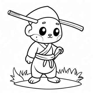 Gyutaro With Scythe Coloring Page 56053-45155