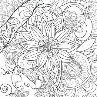 Flower Adult Coloring Pages