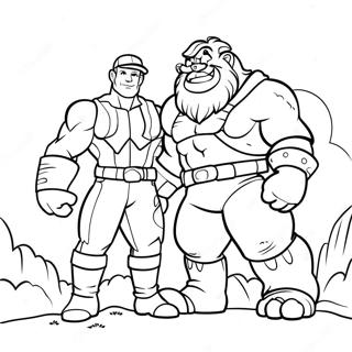 Giants Kid Coloring Pages