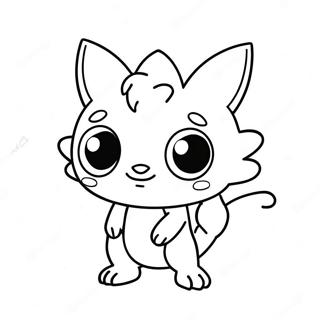 Cute Fakemon With Big Eyes Coloring Page 56093-45185