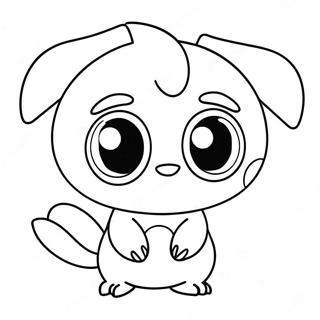 Cute Fakemon With Big Eyes Coloring Page 56093-45186