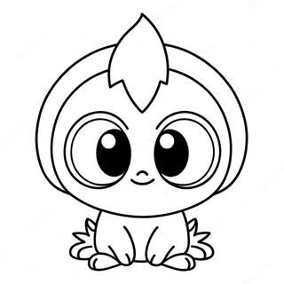 Cute Fakemon With Big Eyes Coloring Page 56093-45188