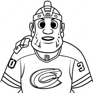 Carolina Hurricanes Mascot Coloring Page 56103-45193