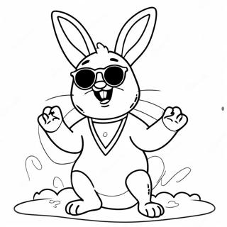 Bad Bunny Coloring Pages