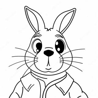 Bad Bunny Coloring Page 5611-4642