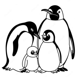 Penguin Family Coloring Page 56132-45214