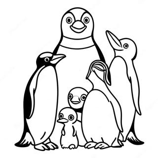 Penguin Family Coloring Page 56132-45215