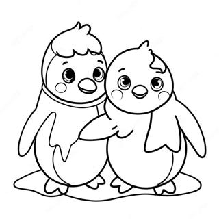 Cute Penguin Chicks Coloring Page 56133-45217