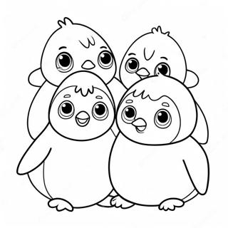 Cute Penguin Chicks Coloring Page 56133-45218