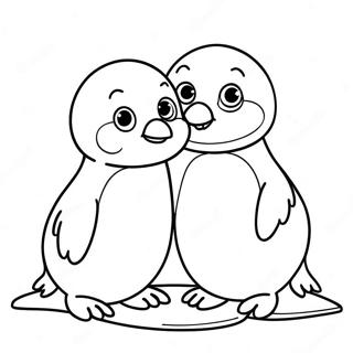 Cute Penguin Chicks Coloring Page 56133-45219