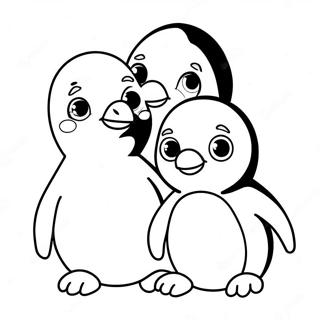 Cute Penguin Chicks Coloring Page 56133-45220