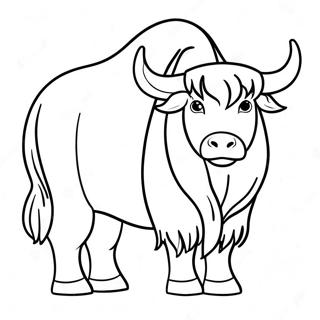 Yak Coloring Pages