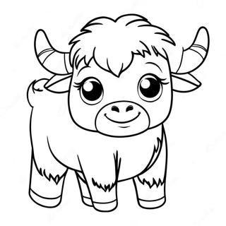 Cute Baby Yak Coloring Page 56153-45236