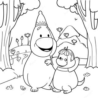 Happy Moomin Family Coloring Page 56183-45258