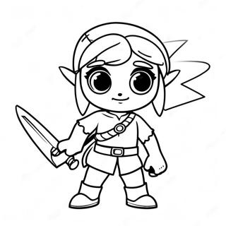 Toon Link Coloring Pages