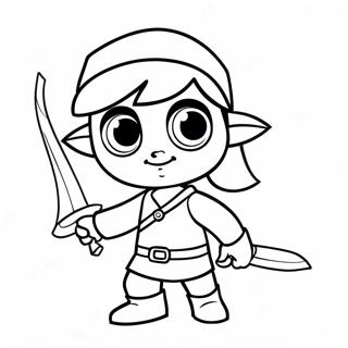 Toon Link Coloring Pages