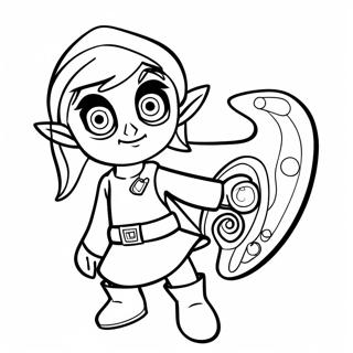 Adventurous Toon Link Coloring Page 56213-45279