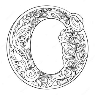 Letter O Coloring Page 5621-4655