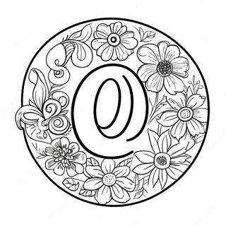 Letter O Coloring Page 5621-4656