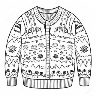 Sweater Coloring Pages