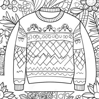 Cozy Sweater Coloring Page 56222-45291