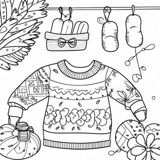 Cozy Sweater Coloring Page 56222-45292