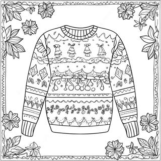 Sweater Coloring Pages