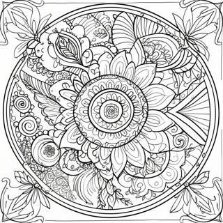 Meditative Mandala Coloring Page 56233-45294