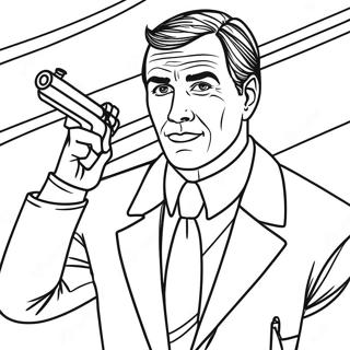 Secret Agent In Disguise Coloring Page 56243-45305