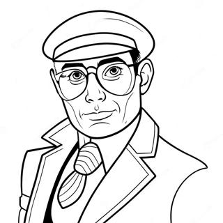 Secret Agent In Disguise Coloring Page 56243-45306