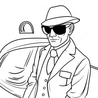 Secret Agent In Disguise Coloring Page 56243-45307