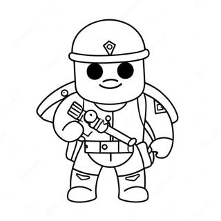 Roblox Soldier Piggy Coloring Page 56282-45338