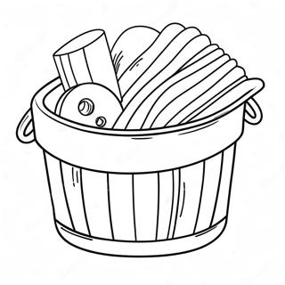 Laundry Coloring Pages