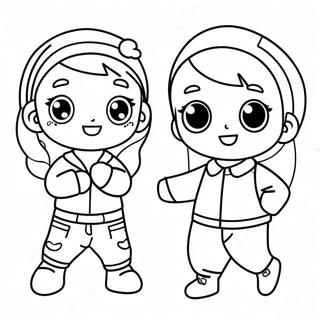 Cute Gacha Life Characters Coloring Page 562-444