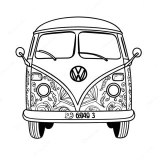 Volkswagen Van Coloring Pages