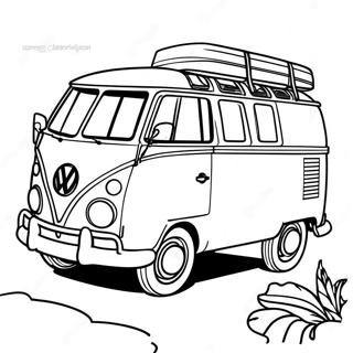 Volkswagen Van Classic Coloring Page 56302-45350