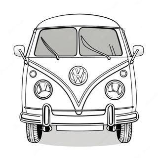 Volkswagen Van Classic Coloring Page 56302-45351