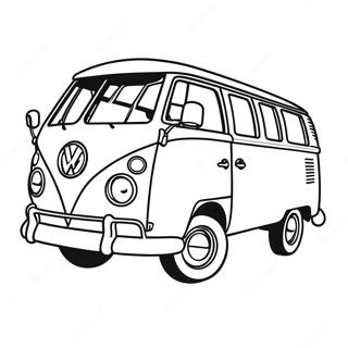 Volkswagen Van Classic Coloring Page 56302-45352