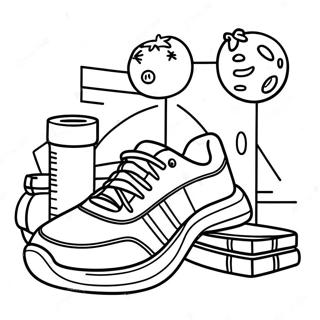 Workout Coloring Page For Kids 56312-45366