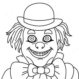 Creepy Art The Clown Coloring Page 56363-45406