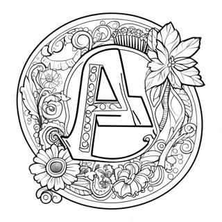 Alphabet Tracing Sheet Coloring Pages