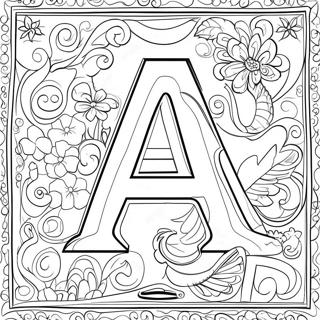 Alphabet Tracing Sheet Coloring Page 56372-45404